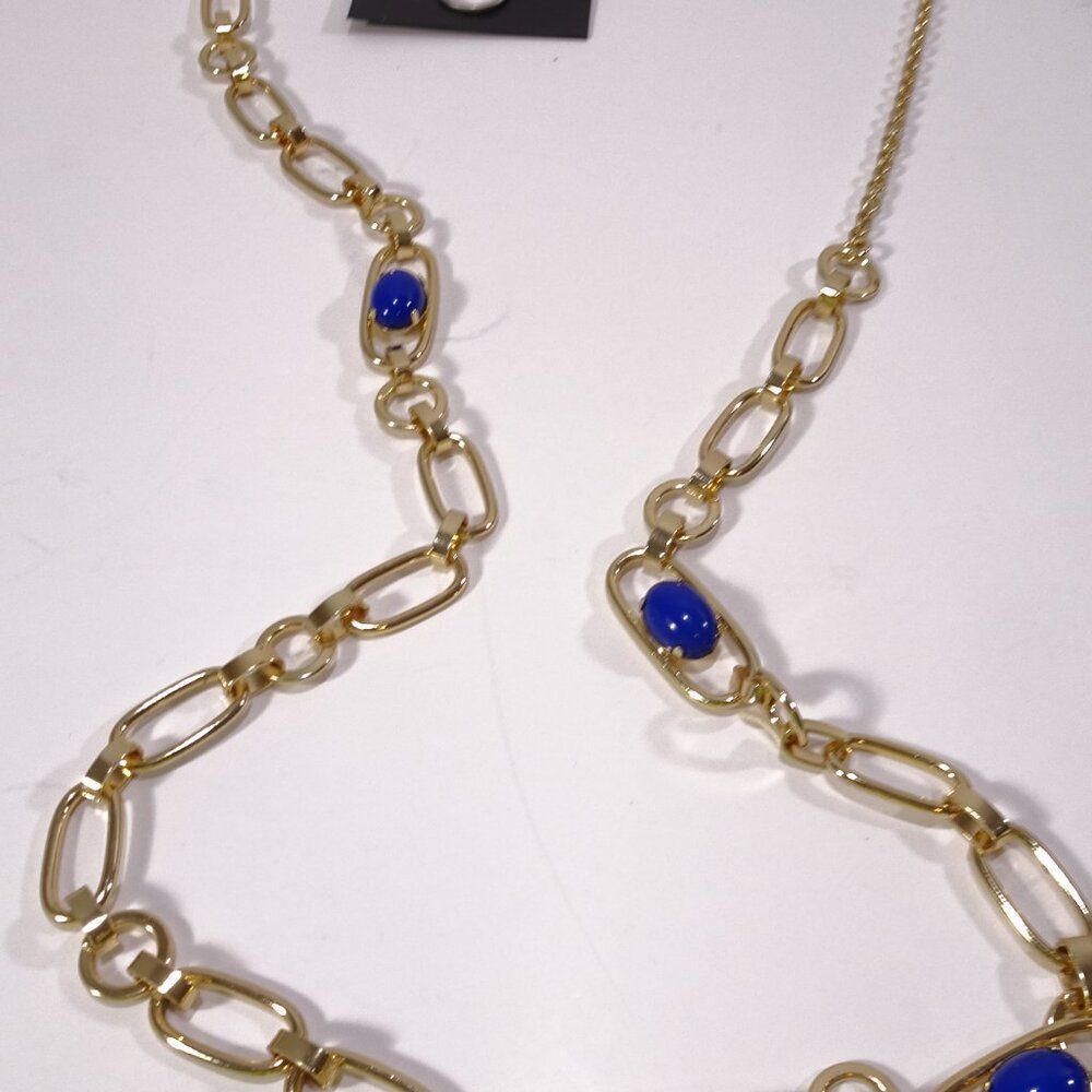 NWT Ann Taylor Banana Republic Trio of Blue Layer Necklace NWT 120 - Picture 7 of 10